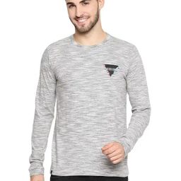 Basics Vapour Grey Cotton Muscle Fit T-Shirt-image-40