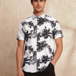 U.S. Polo Assn. Denim Co. White Cotton Slim Fit Floral Print Shirt-picture-29
