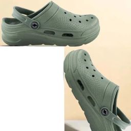 Red Tape Men's Olive Back Strap Clogs-39