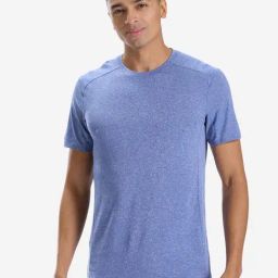 Domyos By Decathlon Blue Slim Fit Self Pattern Sports T-Shirt-image-8