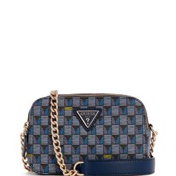 GUESS Geometric Printed PU Shoulder Bag-13