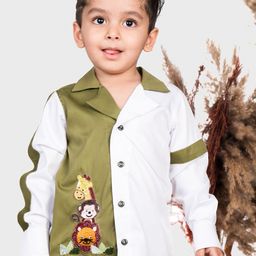 TOPLOVE Boys Animal Embroided Cutaway Collar Casual Shirt-image-62