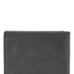 Fossil Black Solid Leather Bi-Fold Wallet-15