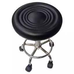 RM Social MS Revolving Stool Top Cushion Black with Wheel, RM076-picture-30