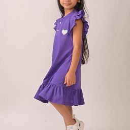 Anthrilo Flutter Sleeve Fit & Flare Dress image 2