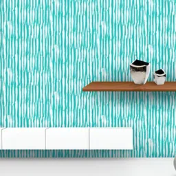 ArtzFolio Printed UV-Resistant Anti-Bacterial Striped Lines Peel & Stick Wallpaper-image-2