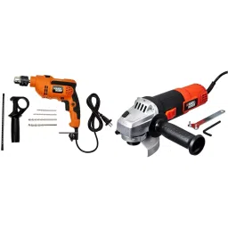 Black+Decker KR554RE Drill Machine + G720R Angle Grinder Combo Set-20