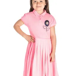 Cherry Crumble By Nitt Hyman Kids Pink Applique Dress-image-66