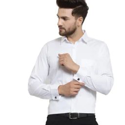 Hancock White Slim Fit Shirt-image-36
