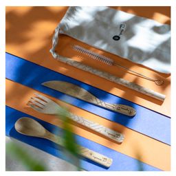 Organic B Bamboo Cutlery Set Pack of 3 - Beige-27