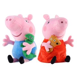 DearJoy Brother Pig and Sister Pig Soft Toys Combo Blue Pink - Height 30 cm-image-89