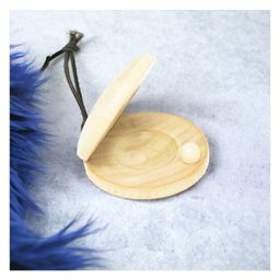 B4BRAIN Wooden Castanet for Babies | Brain Development Musical Sound Toy | Non-Toxic Rattle for Infants | Montessori Sensory Toy for Early Learning | Safe, Eco-Friendly Baby Musical Instrument-0