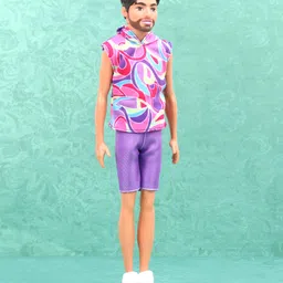 Barbie Fashionistas Ken Doll With Behind The Ear Hearing Aids Pink - Height 30 cm-picture-22