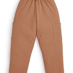 JusCubs Cotton Ribbed Cargo Trousers - Brown-image-43