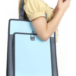 SANJARY Double Layer Multi-Purpose Zipper Handbag color design may vary image 2