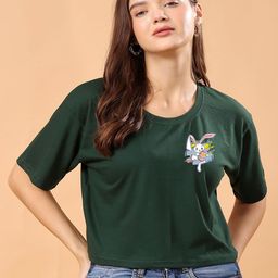 CORSICA Women Bio Finish Graphic Printed Round Neck Cotton Oversized T-shirt-image-43