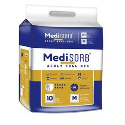 Medisorb Unisex Adult Pull Ups Diaper Pants - M 10Pcs-40