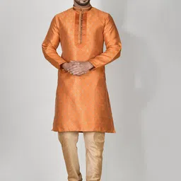 RANAK Men Regular Kurta with Pyjamas-5