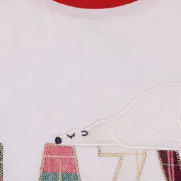 TINY HUG Red And White Printed T-shirt and Trouser image 2