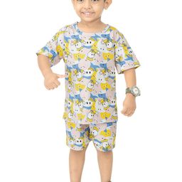 BAESD Boys Printed T-shirt with Shorts-image-55