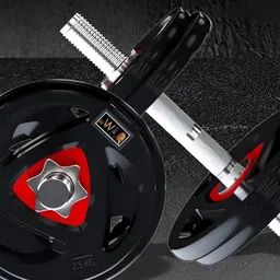 HackerX 8 Pieces Rubber Adjustable Dumbbell Set - 20 kg-22