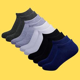Brand Name Men Pack Of 5 Ankle Length Socks-image-1
