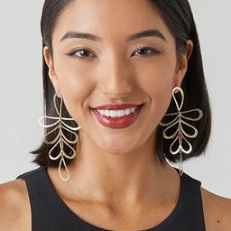 fabula Leaf Shaped Drop Earrings image 3