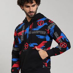 Free Authority Deadpool Printed Regular Fit Hoodie-image-55
