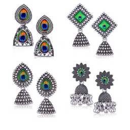 DIVASTRI Silver-Plated Alloy Earrings-98