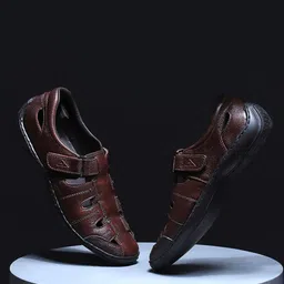 Monte Carlo Men Leather Fisherman Sandals-6