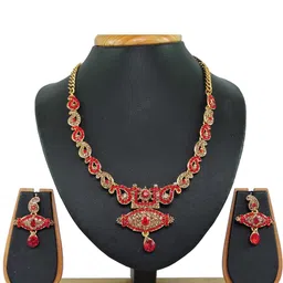 VATSALYA creation Gold-Plated Artificial Stones Alloy Jewellery Set-image-35
