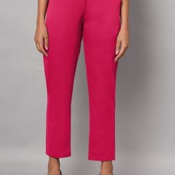 BRINNS Women Relaxed Straight Leg Regular Fit Cropped Formal Trousers-picture-53