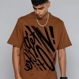 Moda Rapido Men Abstract Printed Round Neck Cotton Relaxed Fit T-shirt-picture-23