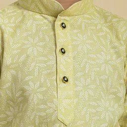 Pro-Ethic STYLE DEVELOPER Boys Ethnic Motifs Printed Regular Pure Cotton Kurta with Pyjamas image 2
