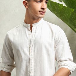 HIGHLANDER Men Opaque Striped Casual Shirt-picture-44
