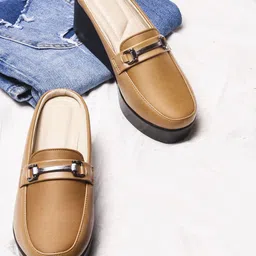 Try Me Women Round Toe Wedge Mules-18