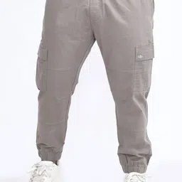PASSPORT JEANS Men Tapered Fit Mid-Rise Joggers Trousers-image-62