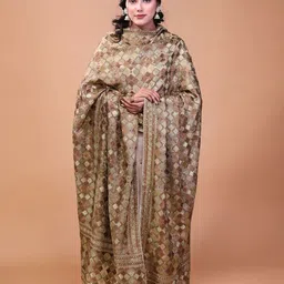 THE SHAWL STUDIO Diamond Embroidered Phulkari Dupatta-image-78
