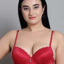 MAKCLAN Floral Medium Coverage Underwired Lightly Padded Bra-image-33