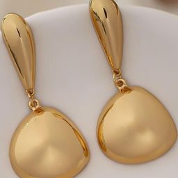 Estailo fashion Gold-Plated Contemporary Drop Earrings-image-87