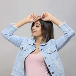 KASHIAN Women Denim Jacket with Patchwork-image-93