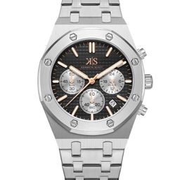 KENNETH SCOTT Men Dial & Stainless Steel Straps Analogue Multi Function Watch K24112-SBSB-60
