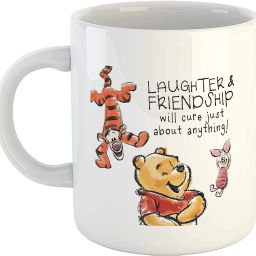 Laughter and Friendship Will Cure just About Everything Cute Animal Cartoon Printed Coffee- Friendship Quotes Ceramic Coffee Mug-image-69