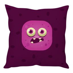 Stybuzz Cartoon Face Cushion Cover - Purple-image-81