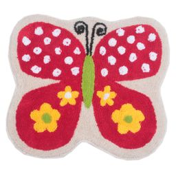 Saral Home Butterfly Design Bath Mat - Red-19