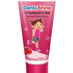 DentoShine Gel Tooth Paste For Kids Raspberry Flavour - 80 g-28