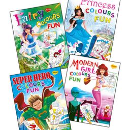 Sawan Colouring Book Set of 4 - English-16