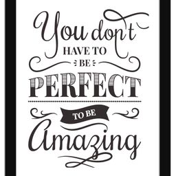Wens Inspirational Quotes Frame - White Black-image-91