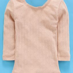 Kanvin Full Sleeves Thermal Vest - Beige-image-99
