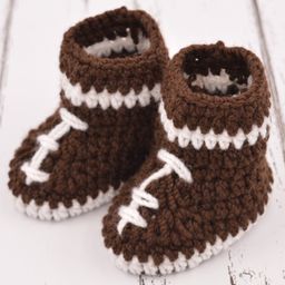 Love Crochet Art Dual Shaded Crochet Booties - Brown-image-31